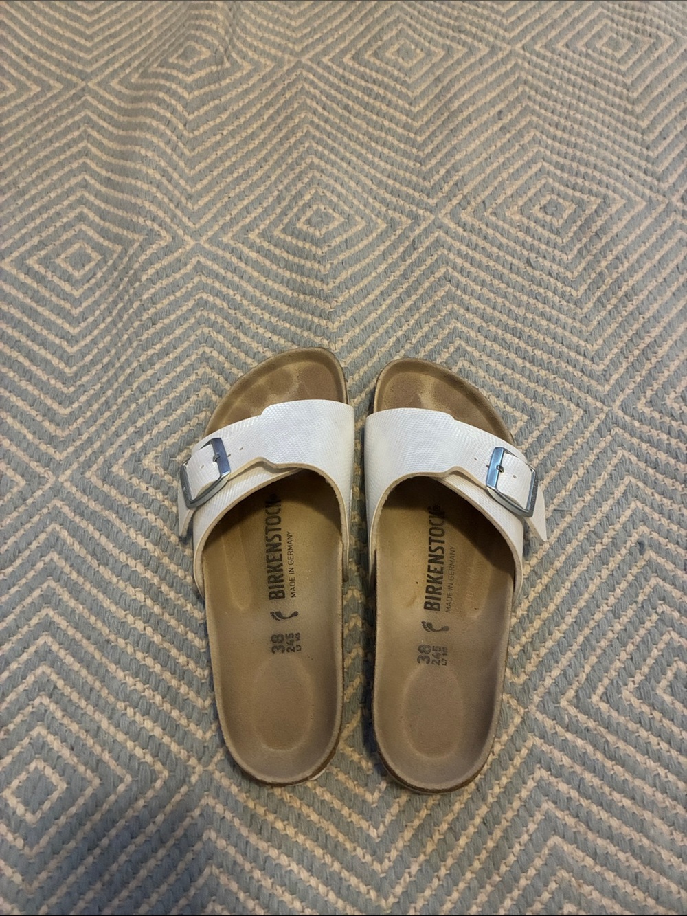 Birkenstock sandals, worn once! In great condition!